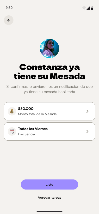 Mesada semanal